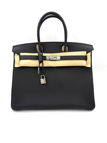 HERMÈS Birkin 35 Togo schwarz PHW