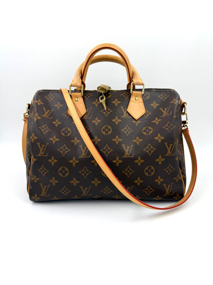 LOUIS VUITTON Speedy 30 Bandouliere Monogram Canvas