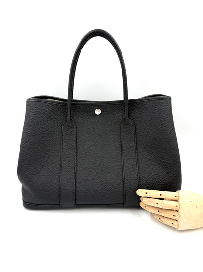 HERMÈS Garden Party 36 Veau Negonda schwarz PHW