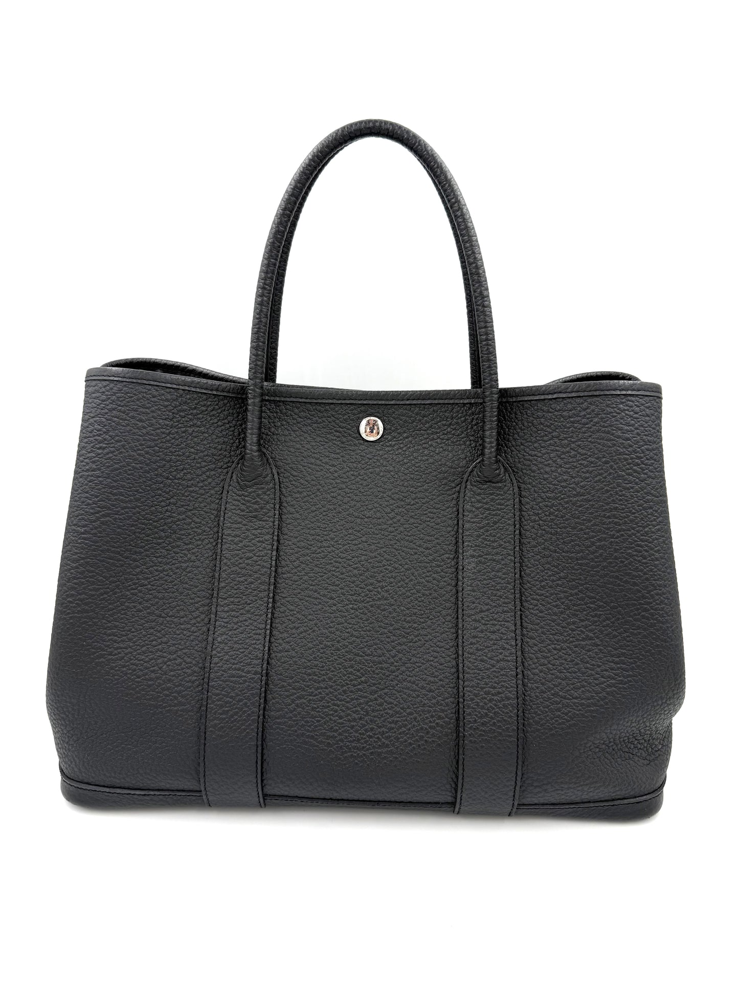 HERMÈS Garden Party 36 Veau Negonda schwarz PHW