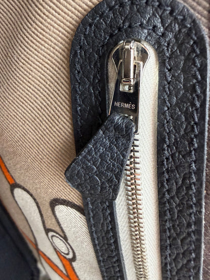 HERMÈS Garden Party 36 Veau Negonda schwarz PHW