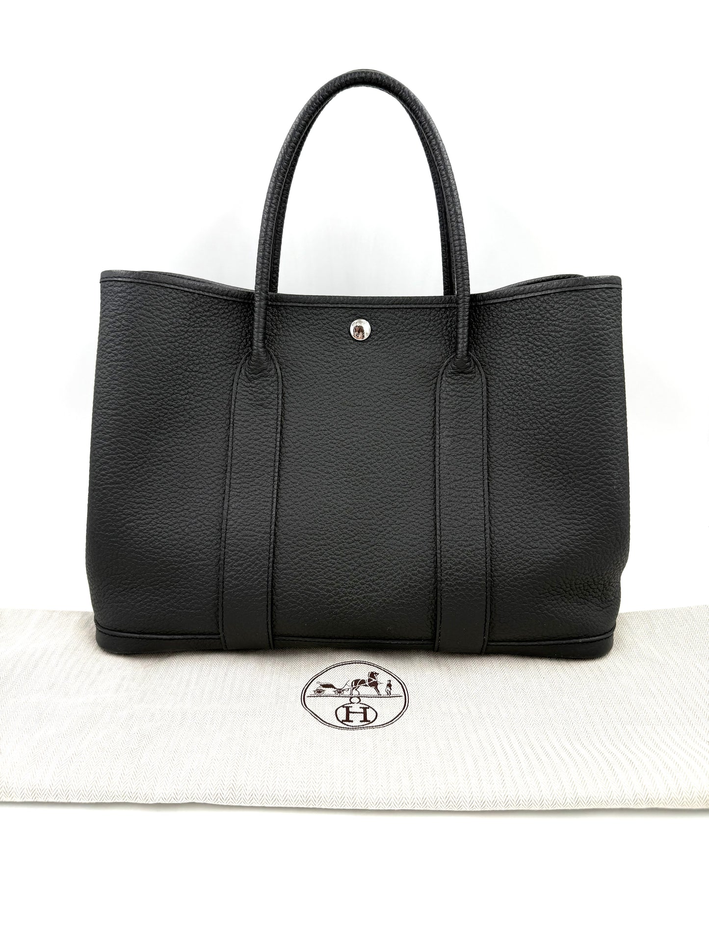 HERMÈS Garden Party 36 Veau Negonda schwarz PHW