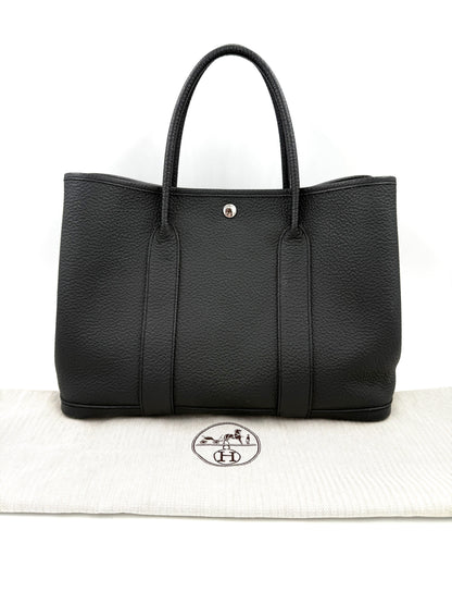 HERMÈS Garden Party 36 Veau Negonda schwarz PHW