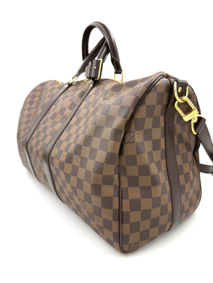 LOUIS VUITTON Keepall 45 Bandouliere Damier Ebene