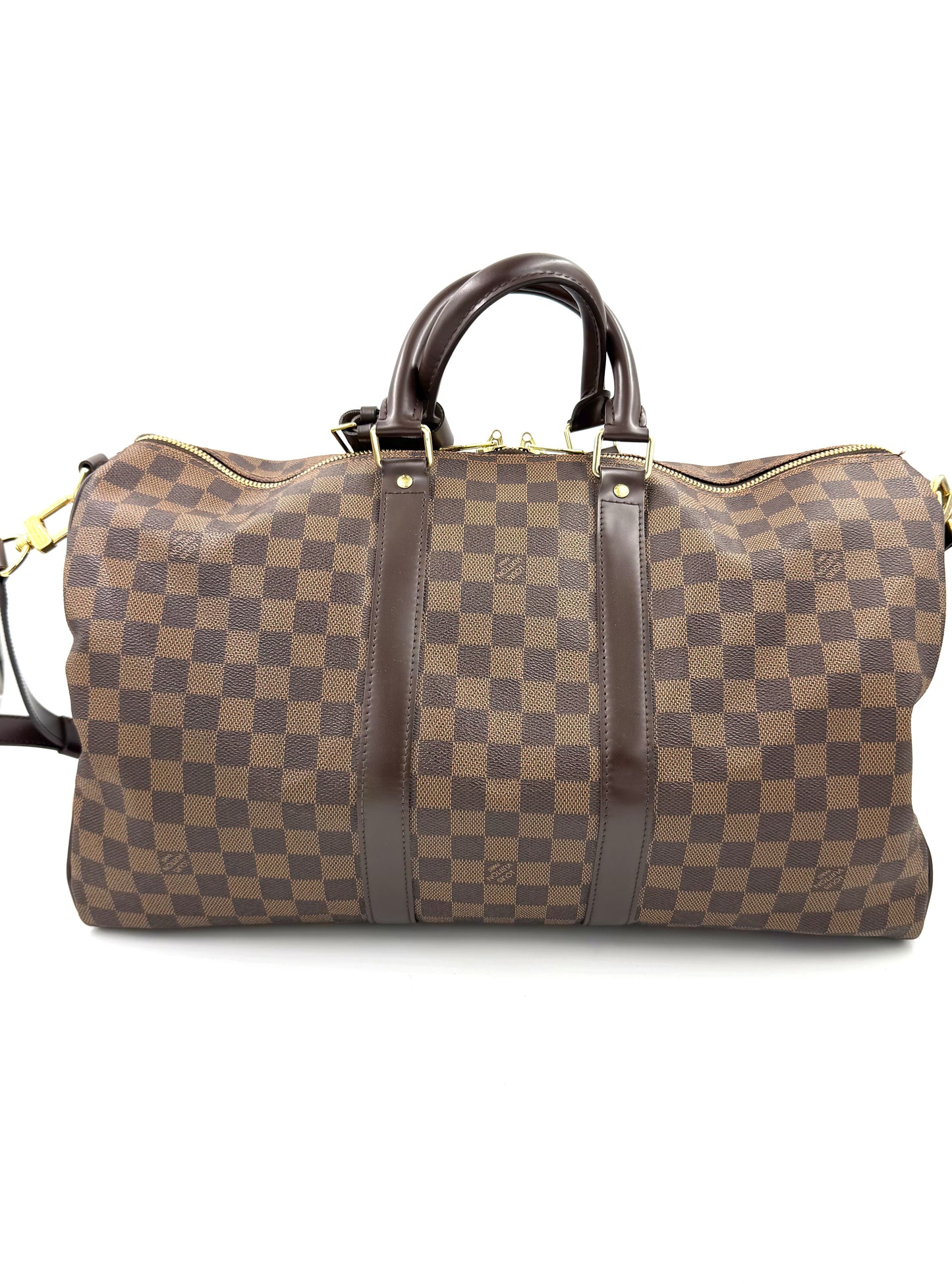 LOUIS VUITTON Keepall 45 Bandouliere Damier Ebene