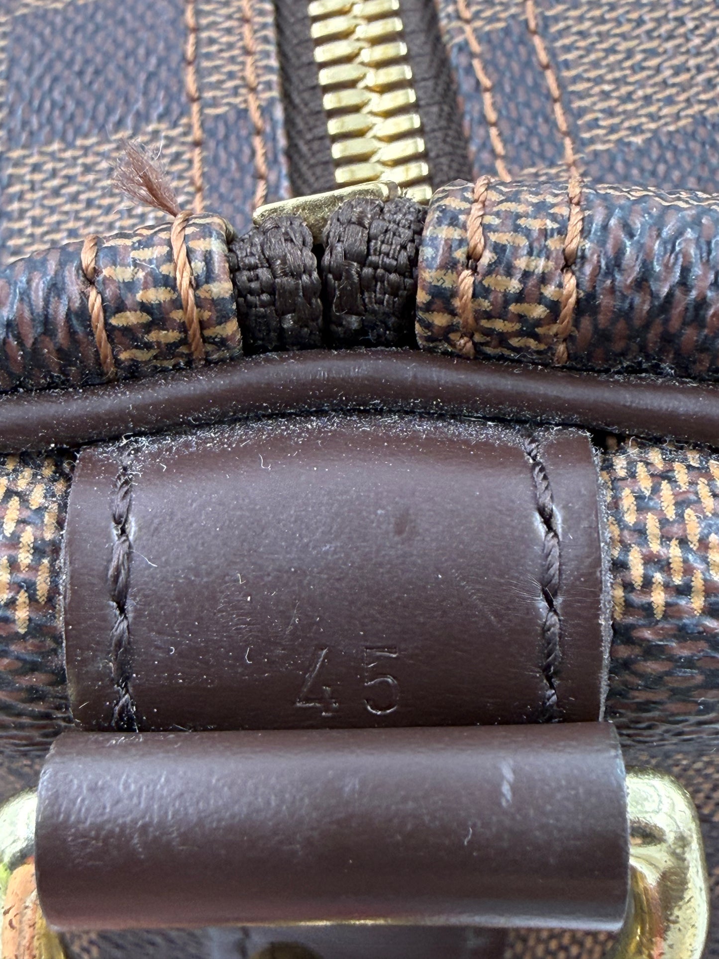 LOUIS VUITTON Keepall 45 Bandouliere Damier Ebene