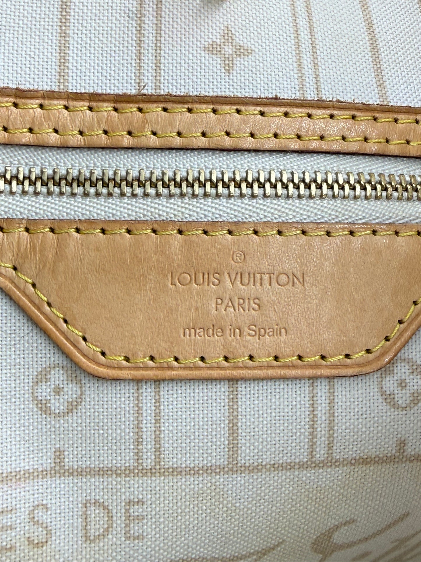 LOUIS VUITTON Neverfull MM Damier Azur
