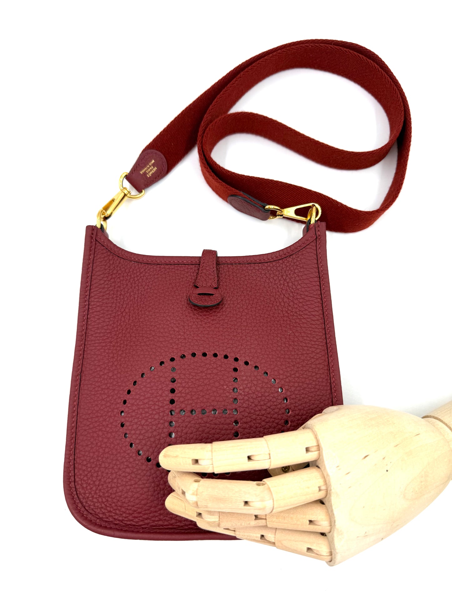 HERMÈS Evelyne 16 Clemence Rouge H GHW