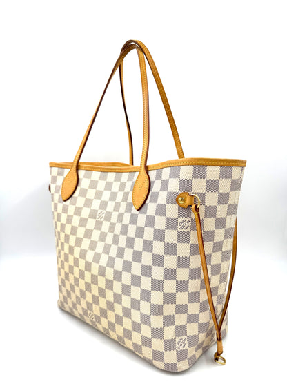 LOUIS VUITTON Neverfull MM Damier Azur