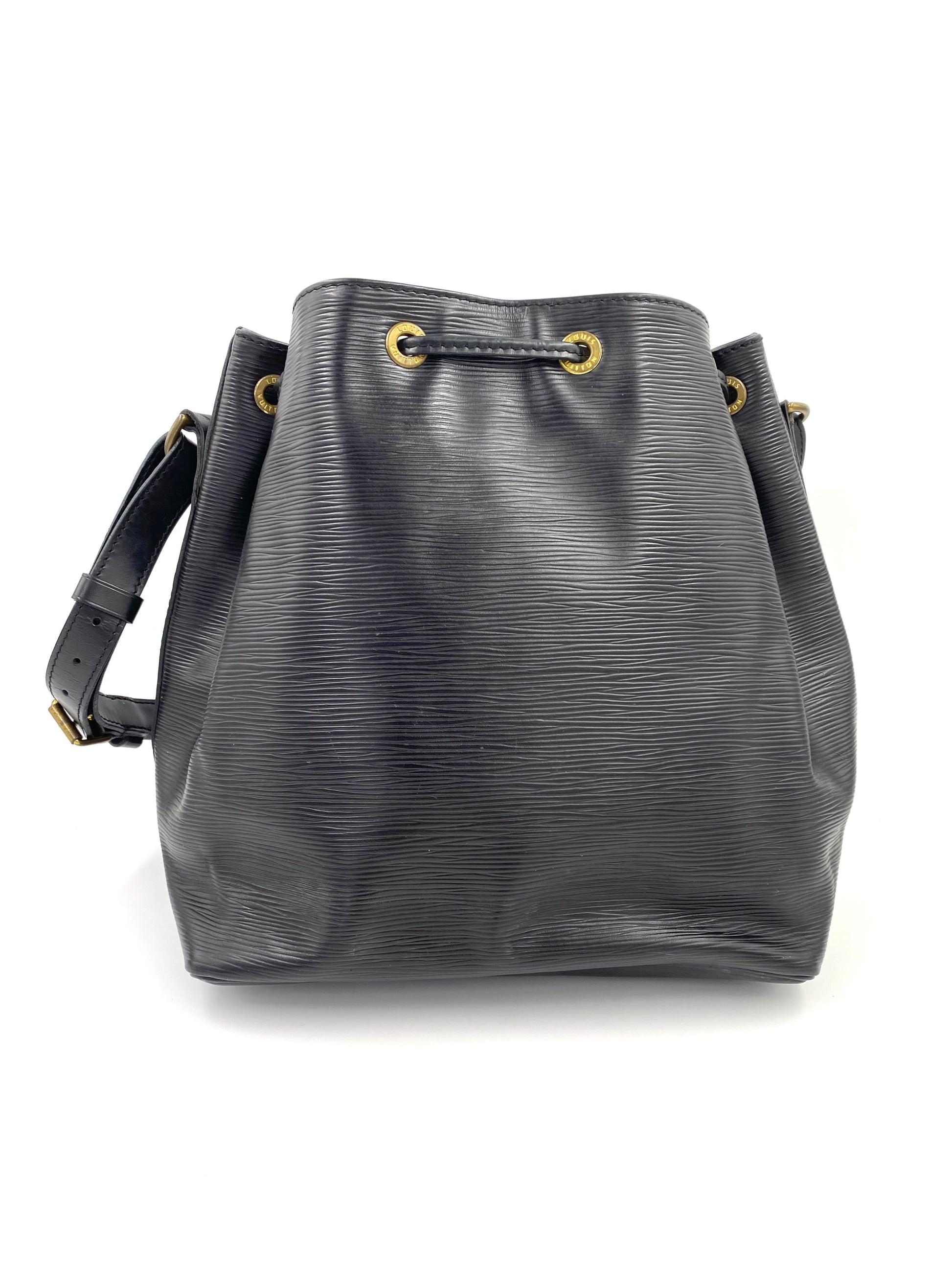 LOUIS VUITTON Vintage Noe Petit Epi noir