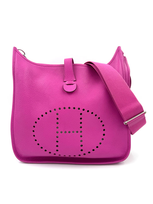 HERMÈS Evelyne 33 pink PHW