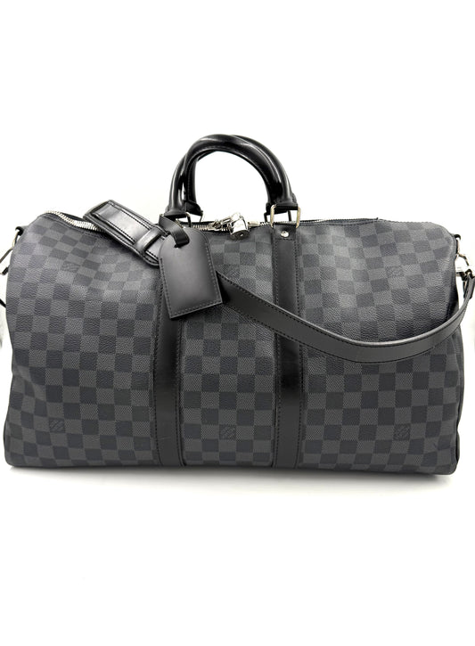 LOUIS VUITTON Keepall 45 Bandouliere Damier Graphite