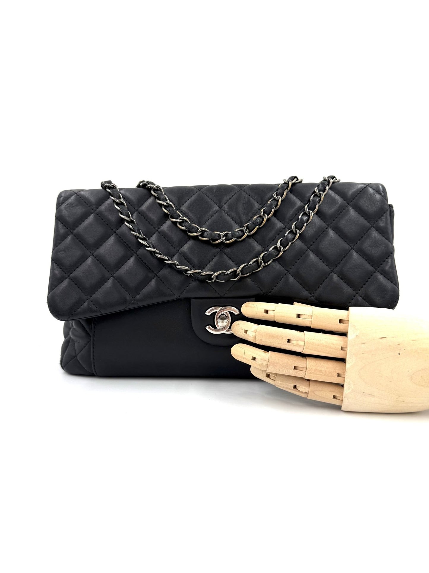 CHANEL Timeless Single Flap Bag schwarz SHW Jumbo - Clutch & Macarons - 21666954 - Clutch & Macarons - 