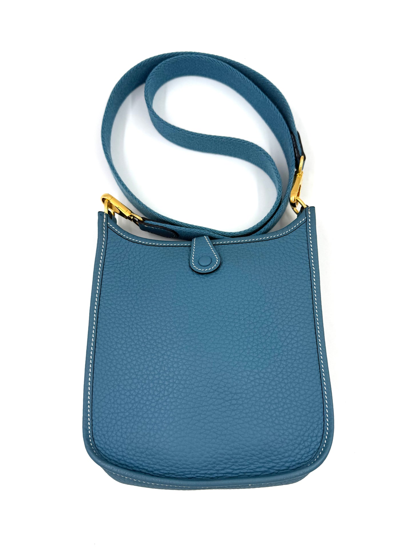 HERMÈS Evelyne 16 New Blue Jean GHW