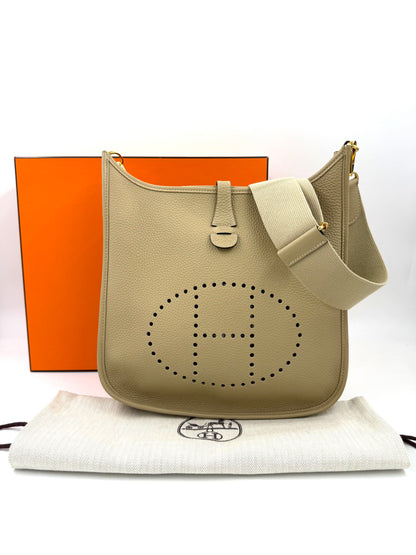 HERMÈS Evelyne 29 Clemence Trench GHW