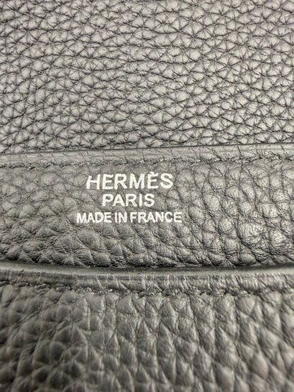 HERMÈS Steve Light Messenger Togo schwarz PHW