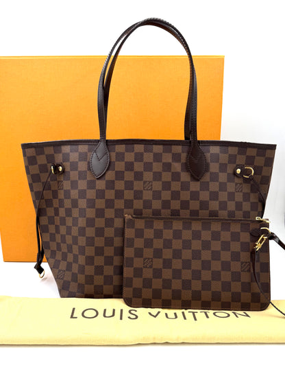 LOUIS VUITTON Neverfull MM Damier Ebene