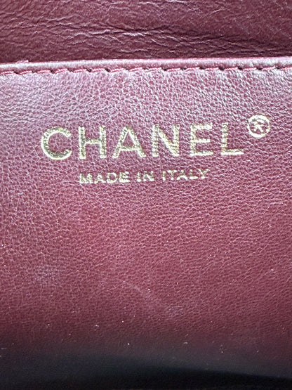 CHANEL Timeless Single Flap Maxi schwarz Lammleder GHW