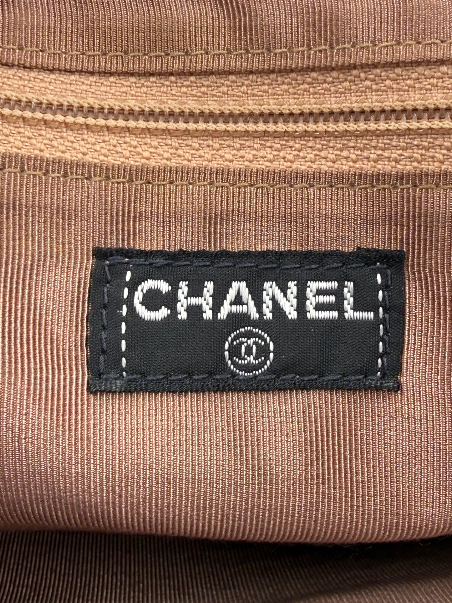 CHANEL 2.55 Suede beige Vintage Clutch