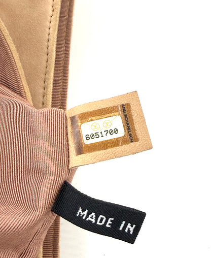 CHANEL 2.55 Suede beige Vintage Clutch
