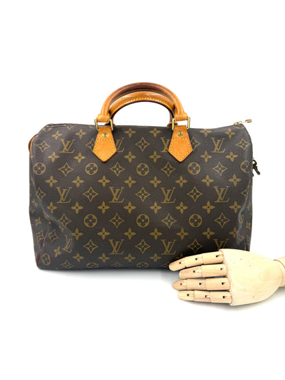 LOUIS VUITTON Speedy 35 Monogram Canvas Vintage