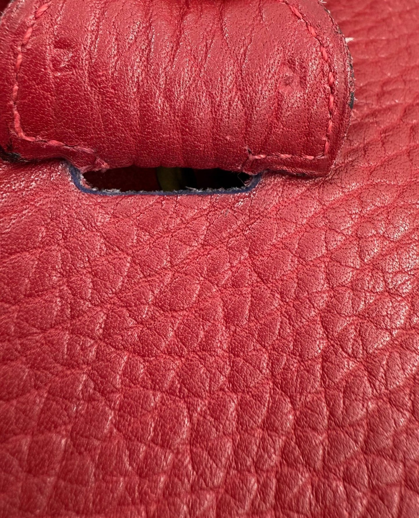 HERMÈS Vintage Evelyne 33 rouge Clemenceleder - Clutch & Macarons - unlesbar - Clutch & Macarons - 
