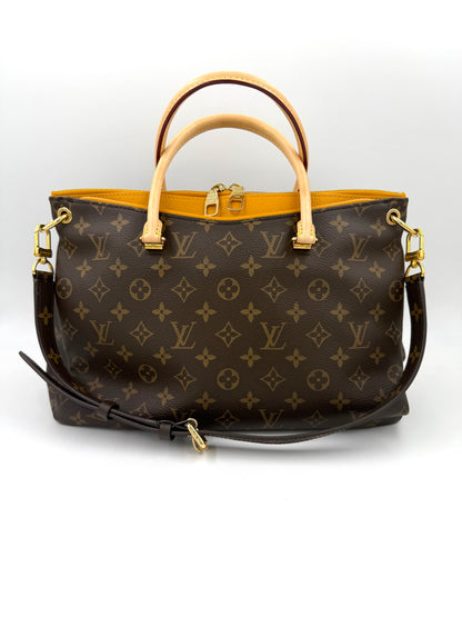 LOUIS VUITTON Pallas MM Monogram Canvas Safran
