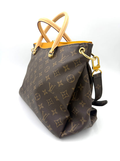 LOUIS VUITTON Pallas MM Monogram Canvas Safran