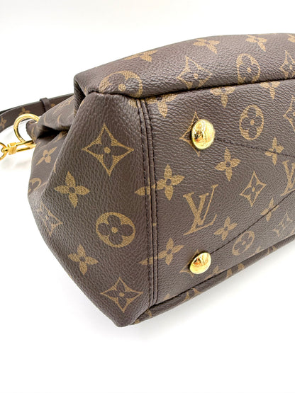 LOUIS VUITTON Pallas MM Monogram Canvas Safran
