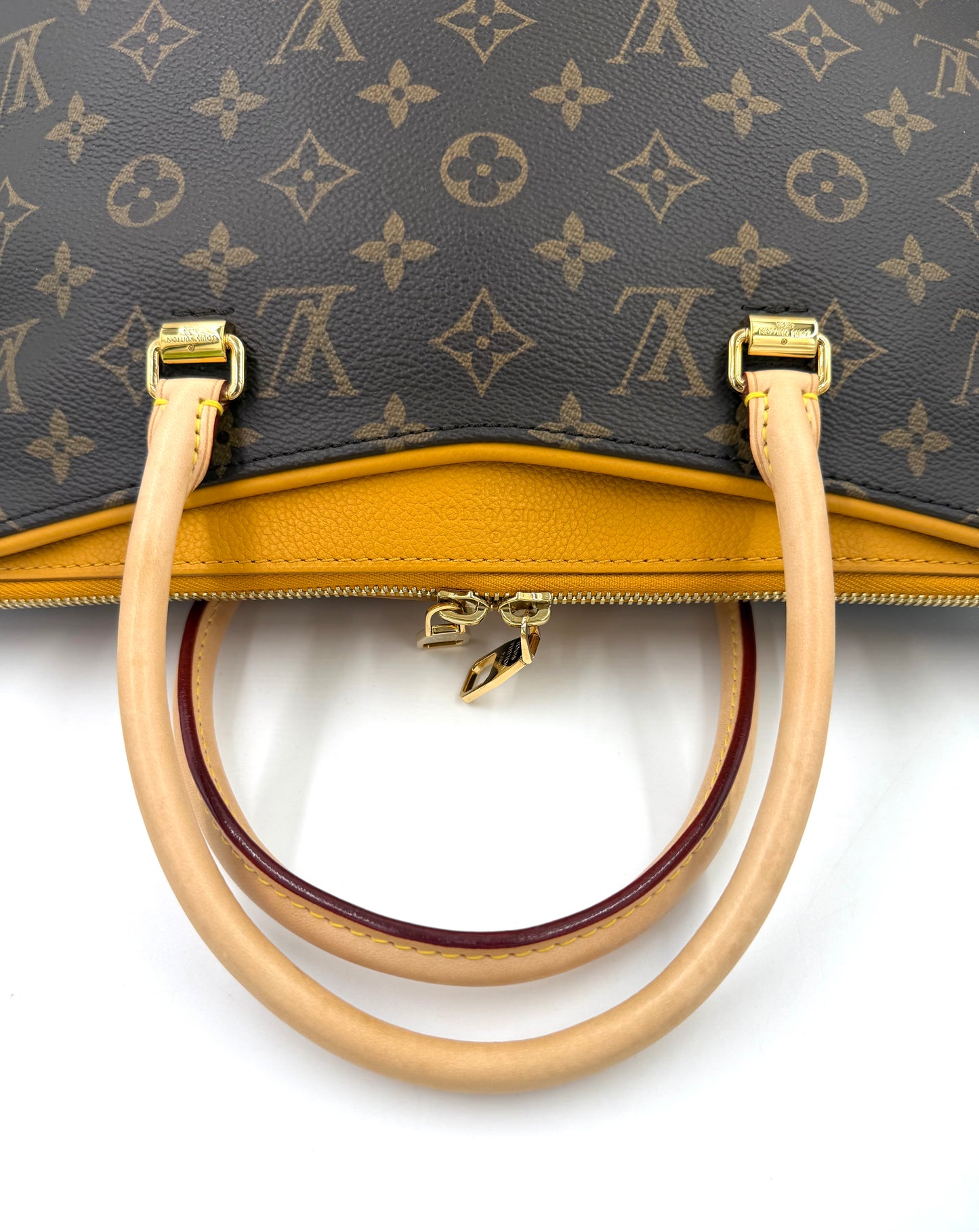 LOUIS VUITTON Pallas MM Monogram Canvas Safran