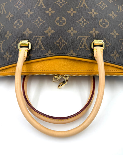 LOUIS VUITTON Pallas MM Monogram Canvas Safran