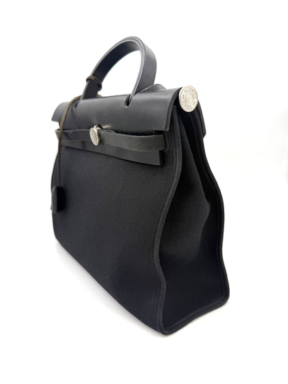 HERMÈS Herbag 31 Zip schwarz PHW