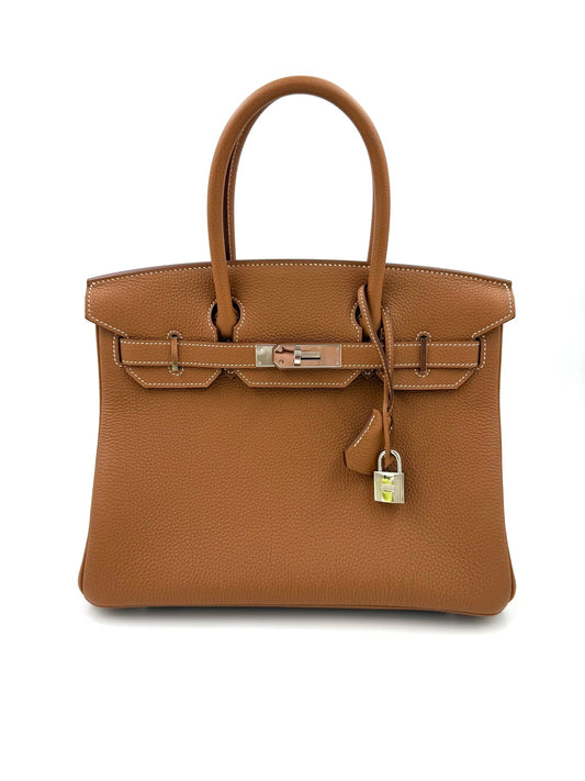 HERMÈS Birkin 30 Togo Gold PHW - Clutch & Macarons - ZFA242 AB - Clutch & Macarons - 