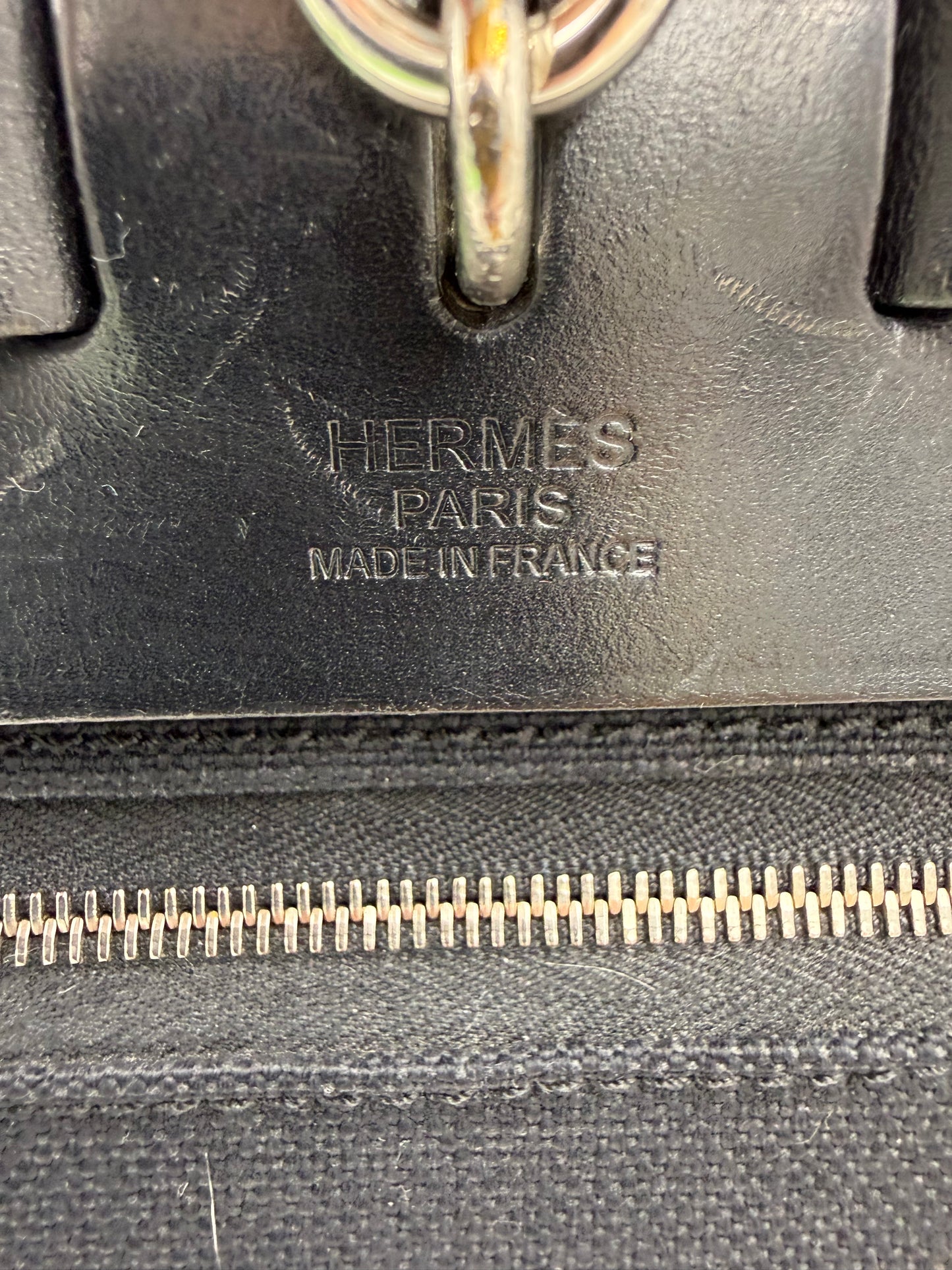 HERMÈS Herbag 31 Zip schwarz PHW