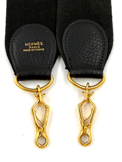 HERMÈS Birkin 40 schwarz GHW mit Schulterriemen