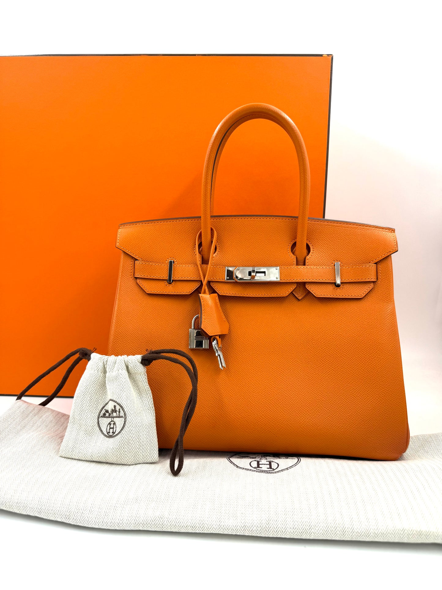 HERMÈS Birkin 30 Epsom orange PHW