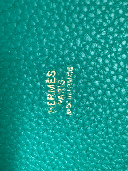 HERMÈS Picotin 22 Lock grün GHW