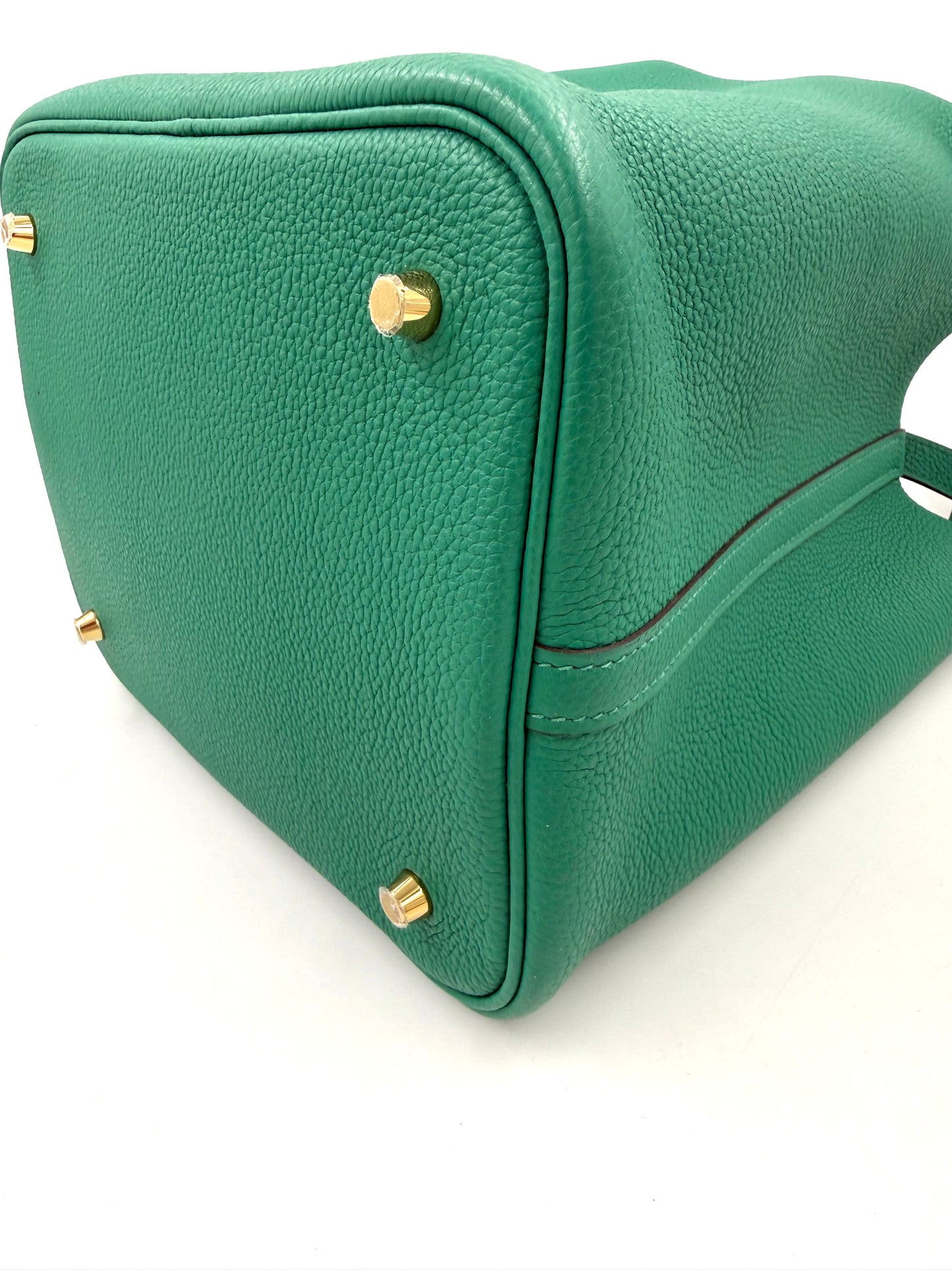 HERMÈS Picotin 22 Lock grün GHW