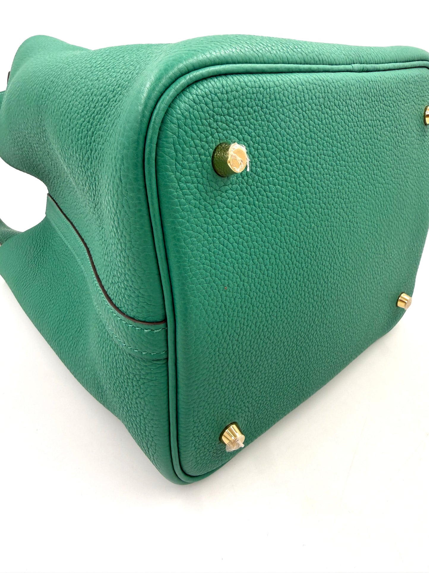 HERMÈS Picotin 22 Lock grün GHW