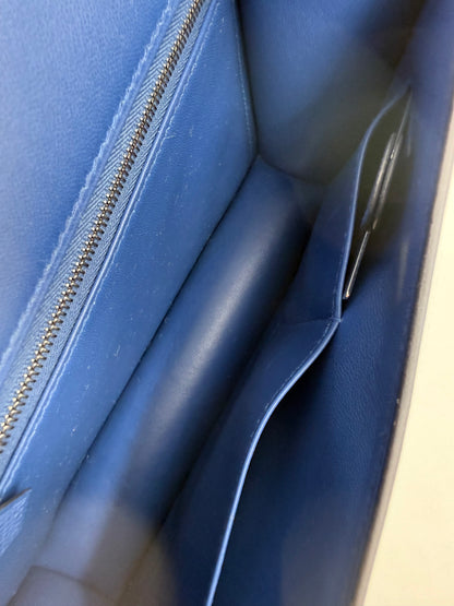 HERMÈS Constance 24 Epsom Blue Tie/Blue Tie Enamel Lacquer Hardware