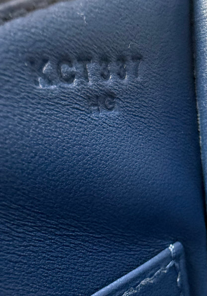 HERMÈS Constance 24 Epsom Blue Tie/Blue Tie Enamel Lacquer Hardware