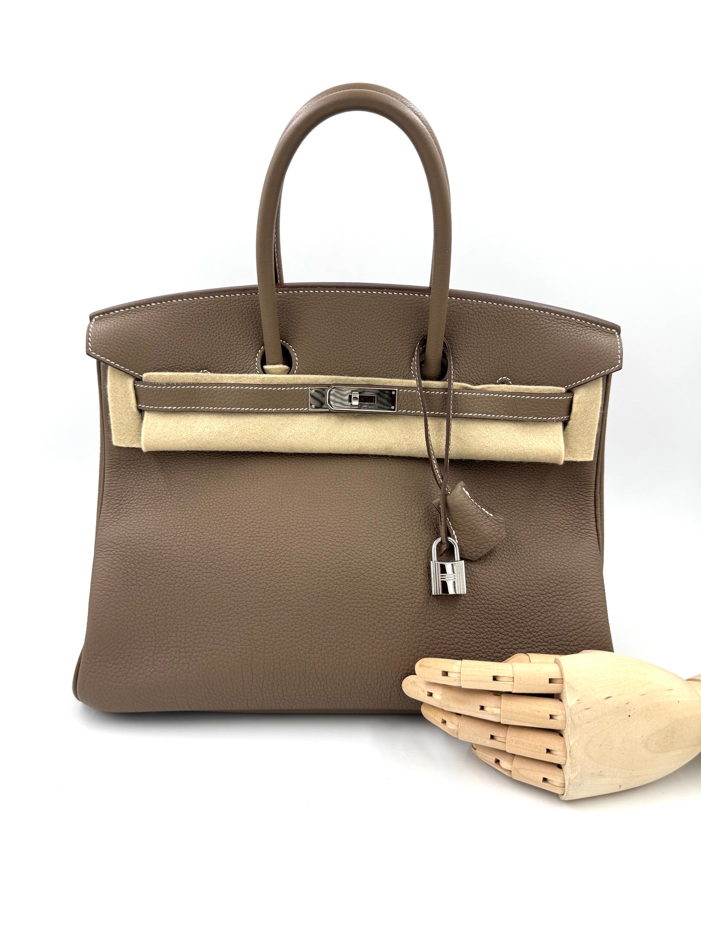 HERMÈS Birkin 35 Togo Etoupe PHW