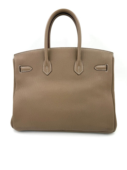 HERMÈS Birkin 35 Togo Etoupe PHW