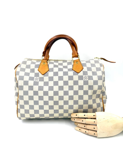 LOUIS VUITTON Speedy 30 Damier Azur
