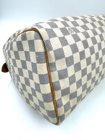 LOUIS VUITTON Speedy 30 Damier Azur
