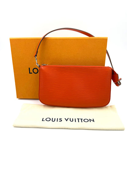 LOUIS VUITTON Pochette Accessoires Epi orange