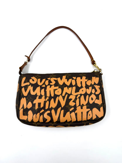 LOUIS VUITTON Pochette Accessoires Graffiti x Stephen Sprouse