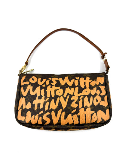 LOUIS VUITTON Pochette Accessoires Graffiti x Stephen Sprouse