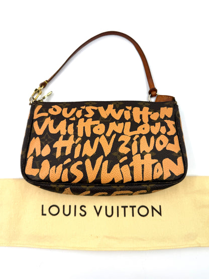 LOUIS VUITTON Pochette Accessoires Graffiti x Stephen Sprouse