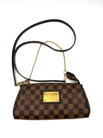 LOUIS VUITTON Pochette Eva Damier Ebene